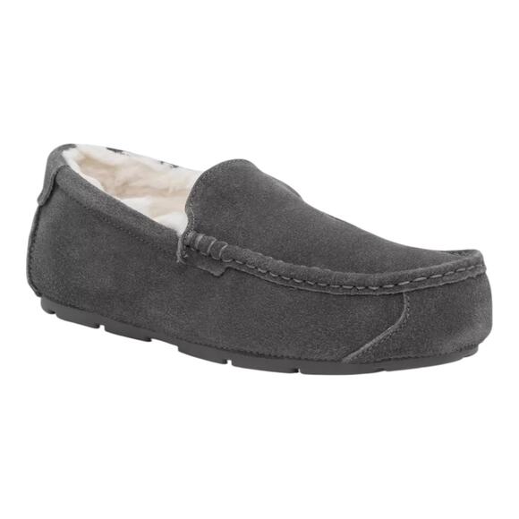 Koolaburra By UGG Men\'s Tipton Suede Plush Slipper Gray Size 8 main image 4